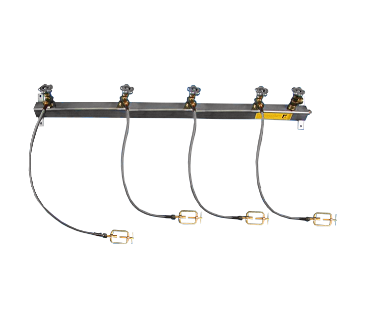 Batterijbalk 1 x 4 cilinders acetyleen hoofdafsluiter r