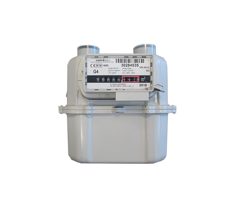 GasMeter G-4 aardgas/propaan en aansluiting