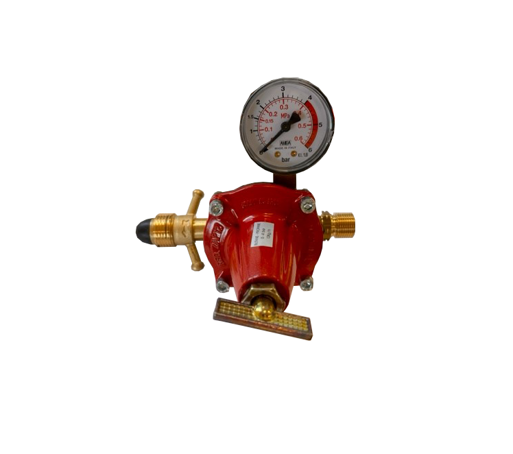 Drukregelaar instelbaar POL en manometer-3/8" l uitw.