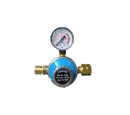 Drukregelaar instelbaar manometer 2 x 3/8" l /inw.uitw.