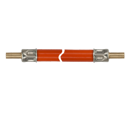 Verl.slang 100cm- 2 x 8mm slangtule  glad