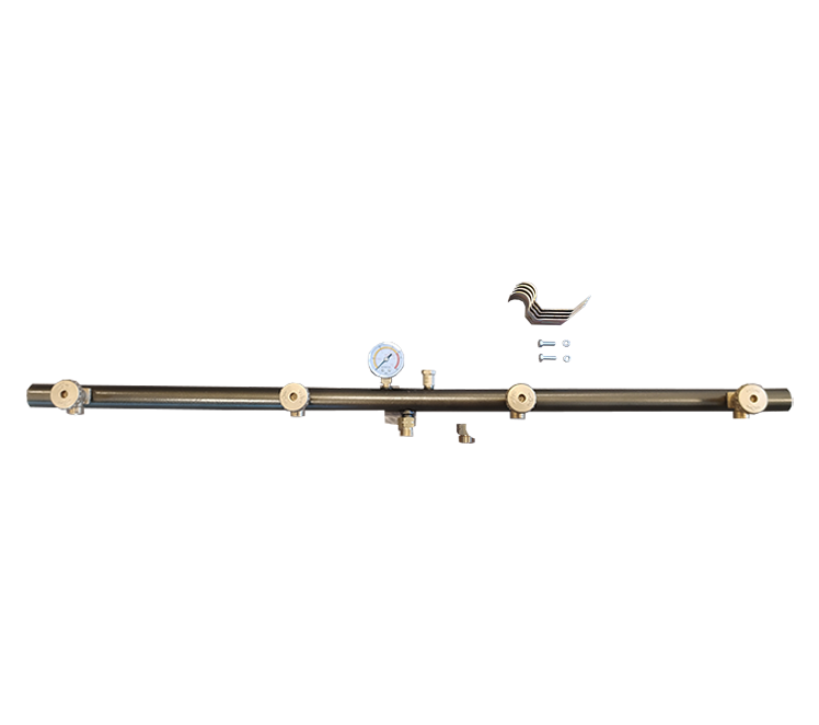 Manifold voor 4 kranen/manometer/ventiel