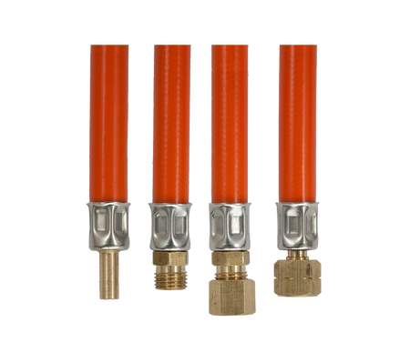 Slang 60cm - 2 x 8mm glad staal