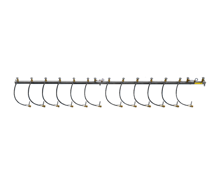 Batterijbalk 2 x 6 cilinders stikstof 5.0 hoofdafsl. r
