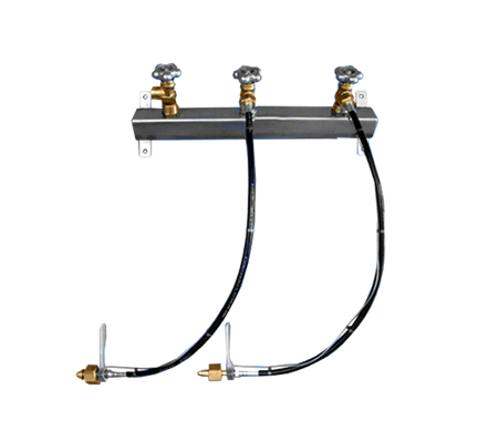 Batterijbalk 1 x 2 cilinders stikstof 300bar hoofda-l