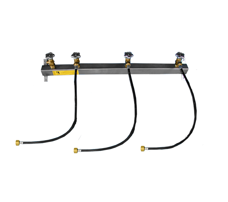 Manifold 1 x 3 cilinders propaan