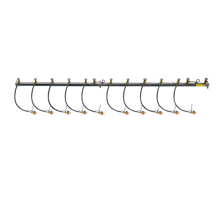 Batterijbalk 2 x 5 cilinders stikstof 5.0 hoofdafsl. r