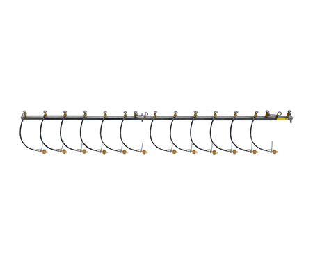 Batterijbalk 2 x 6 cilinders stikstof 5.0 hoofdafsl. r