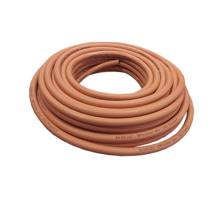 Rol 25 meter thermoplast gasslang met inlage 8 x 15mm
