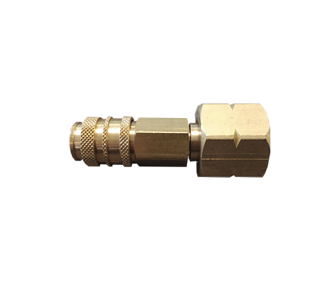 Propaan snelkoppeling messing 3/8"l inw. wartelend alleen vrouwtje