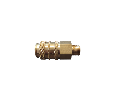 Propaan snelkoppeling messing 1/8"r uitw alleen vrouwtje