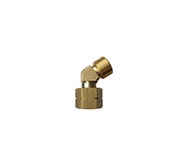 Draaikoppeling 3/8"l 45° haaks voor op handgreep Indus - Indus-pro