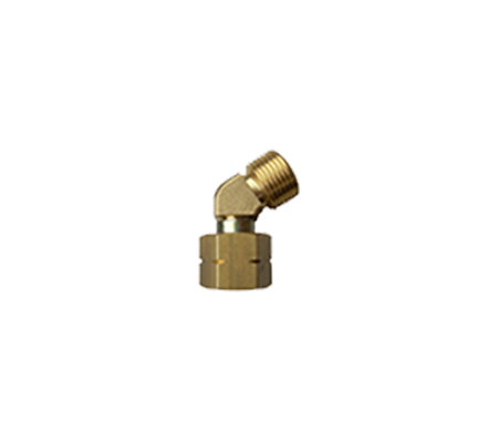 Draaikoppeling 3/8"l 45° haaks voor op handgreep Indus - Indus-pro