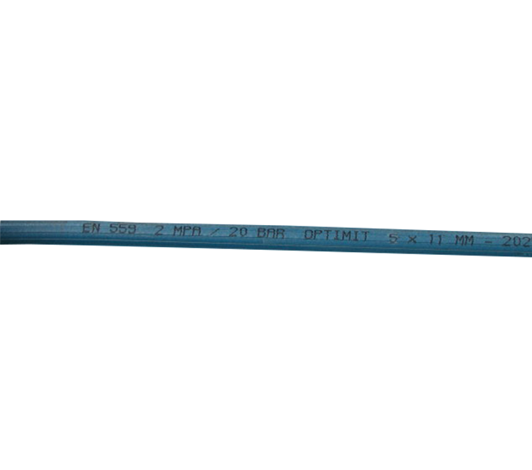 Meter duoslang acetyleen/zuurstof 6 x 6 mm gevulkaniseerd