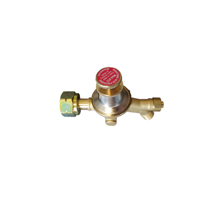 Reduceerventiel propaan 1.5 bar instelbaar 21.8L kombi x 3/8L uitw met slangbreukventiel resetknop 10kg/u