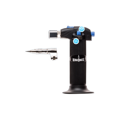 Bernzomatic Soldeerbrander Butaangas Soldeerpunt en openvlam - ST2200T Kleur Zwart - Staand model met piëzo