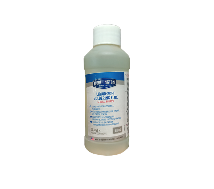 Worthington soldeerflux Zachtsoldeer Vloeibaar - Lood vrij - 118ml. tbv alle loodvrije soldeertin