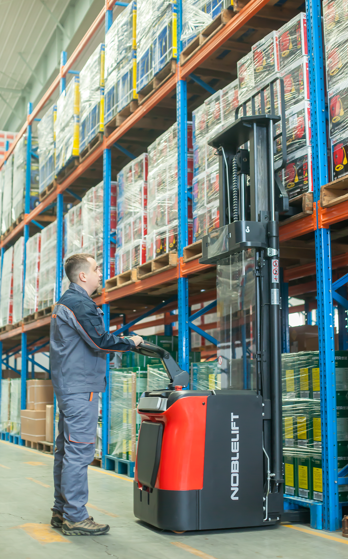 PS12N - Elektrische stapelaar met platform - 4000mm - 1200KG - Weldingshop