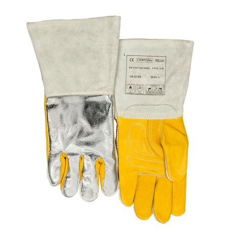 Weldas STEERSOtuff® lashandschoen met versterkte glad rundlederen handpalm; COMFOflex® gevoerd en split lederen kap van rundleer; PFR gealuminiseerde rugzijde