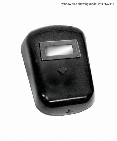 Laskap met handgreep 100 x 120 mm, polyester, met lasglas kleur 10 - Weldingshop