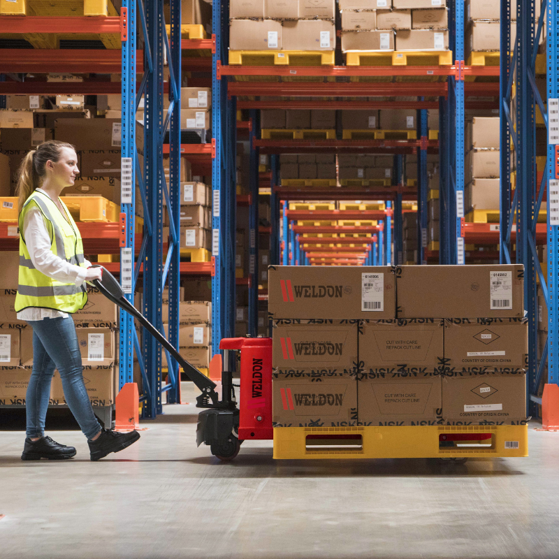 Weldon Elektrische Pompwagen breed - 2000 kg - 685x1000mm - Weldingshop