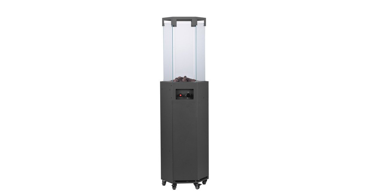 Infrarood terras heater 8.0kW hexagonaal - Antraciet MW Tools