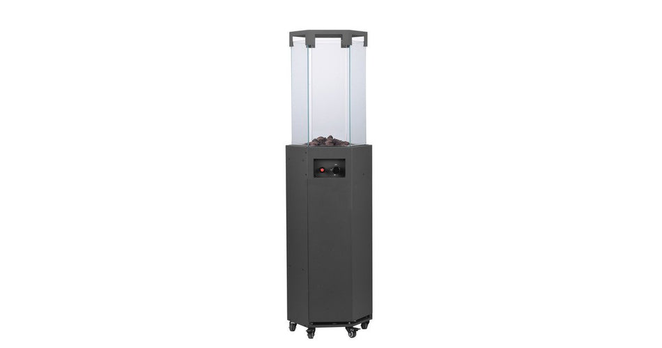 Infrarood terras heater 8.0kW hexagonaal - Antraciet MW Tools