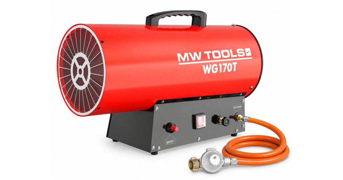 Gasheater propaan 30-50 kW ERP conform MW Tools