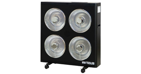 Elektrische infrarood werkplaatskachel 3 kW - Tot 60 m³ - Thermostaat - Afstandsbediening MW Tools