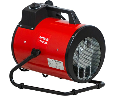 Warmeluchtblazer elektrisch 5 kW - 3x400 V - Regelbare thermostaat en blaashoek - Draagbaar - IP24 MW Tools - foto 6
