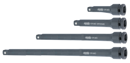 1/2" VERLENGSTUKKEN SET KRACHT 4 DELIG