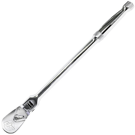 1/4" RATEL 90-TANDS MET FLEXIBELE KOP AFGEDICHT