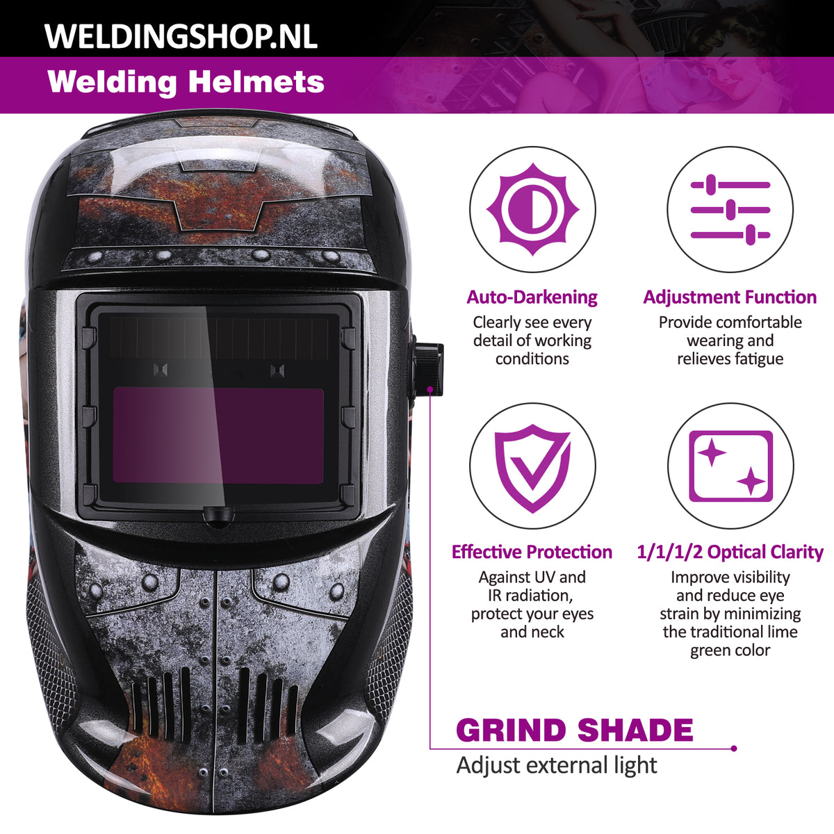 Lashelm - Laskap Model Girl - UNMT + UNL16A - Weldingshop