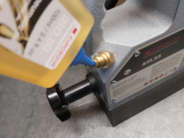 Pneumatische magneet kernboormachine, 55mm - 2 3/16", 6.3 bar.