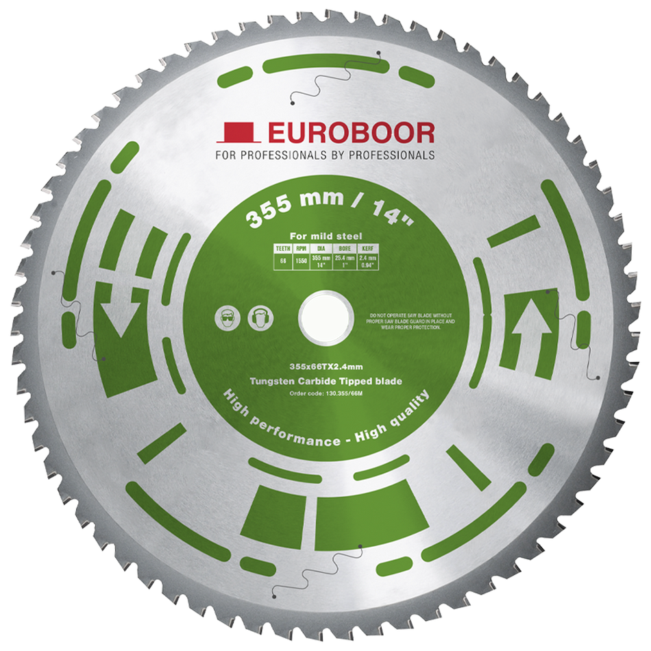 Zaagblad, 75Cr1, D 355 mm / 14 inch, T 66. - Weldingshop