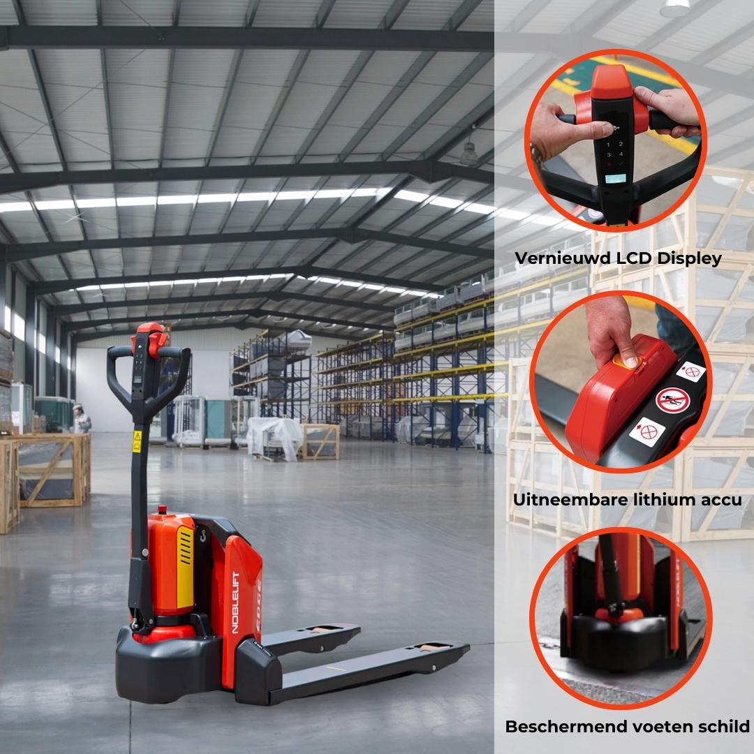 Elektrische pompwagen
 -  1500 kg - 1150 mm | 800 mm - Noblelift - Weldingshop