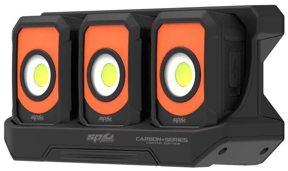 3 DELIG SET MAGNETISCHE WERKLAMPEN MET LAADDOCK