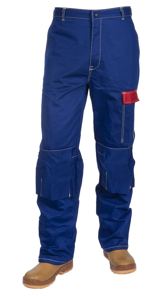 Weldas Fire Fox™ blauwe vlamvertragend katoenen broek