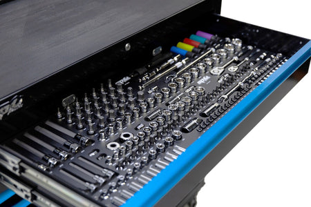 409 DELIGE TOOLKIT IN SUMO SERIES GEREEDSCHAPSWAGEN XL ZWART/BLAUW