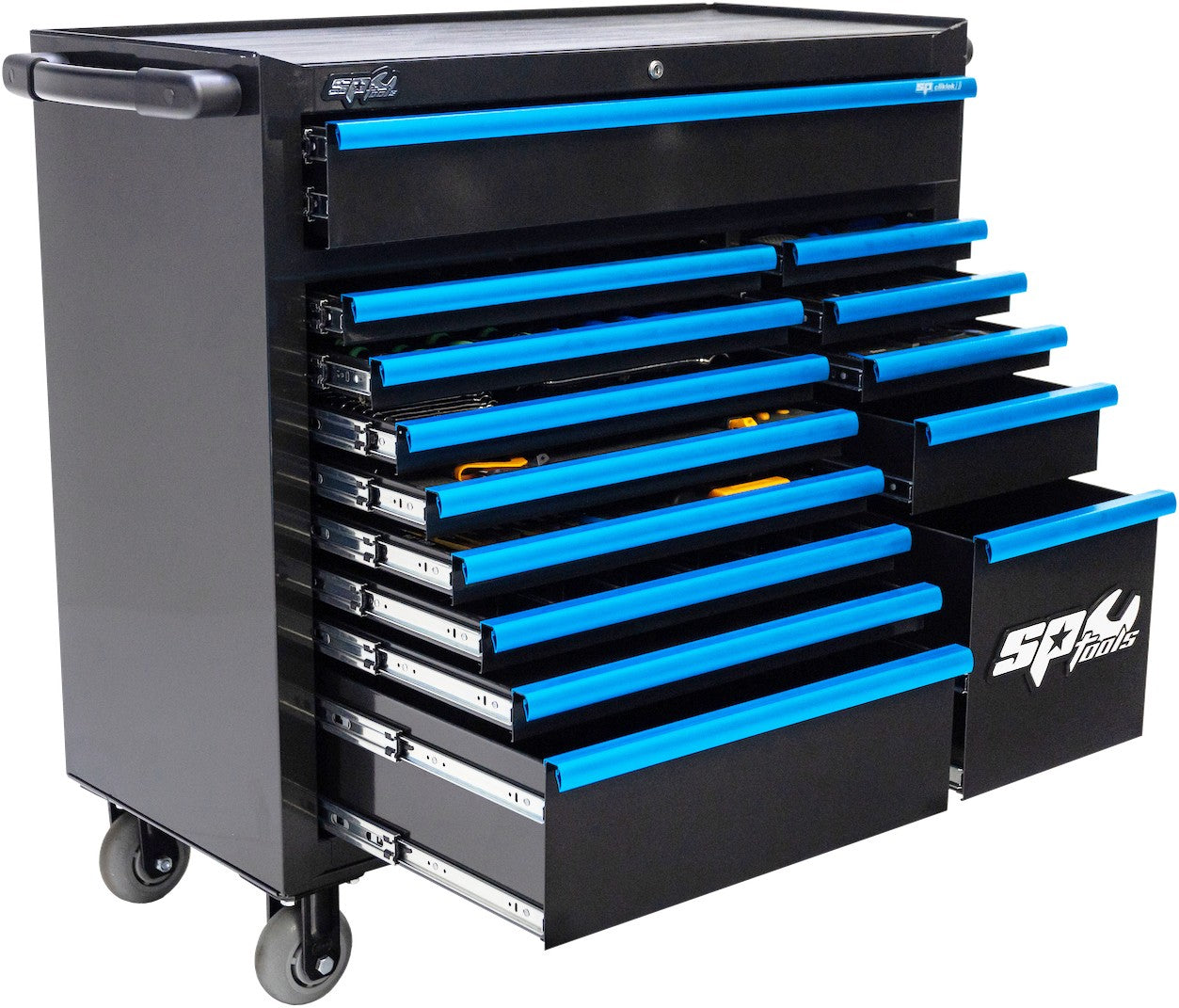 409 DELIGE TOOLKIT IN SUMO SERIES GEREEDSCHAPSWAGEN XL ZWART/BLAUW