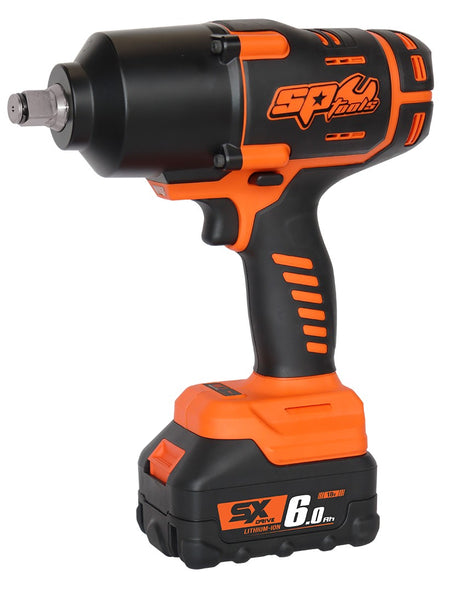 3/4" SLAGMOERSLEUTEL 18V MET LADER EN 2 6Ah ACCU'S