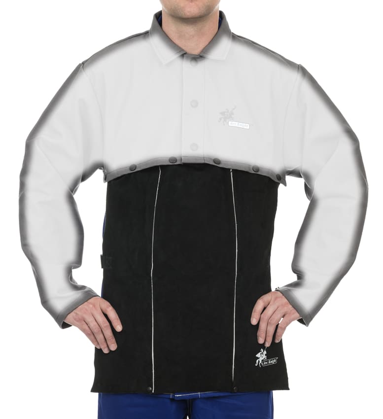 Weldas Arc Knight® split rundlederen borstschort voor bolero