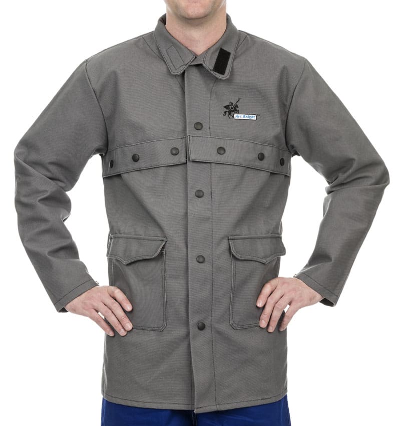 Weldas Arc Knight® Vlamvertragende lasjas; 520 gr./m2 vlamvertragend katoen voor zwaar werk