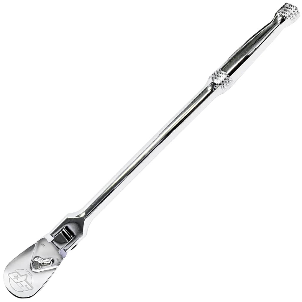 3/8" RATEL 90-TANDS MET FLEXIBELE KOP AFGEDICHT NIEUW