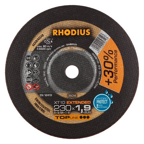 Rhodius XT10 - XTK10 doorslijpschijf - Weldingshop