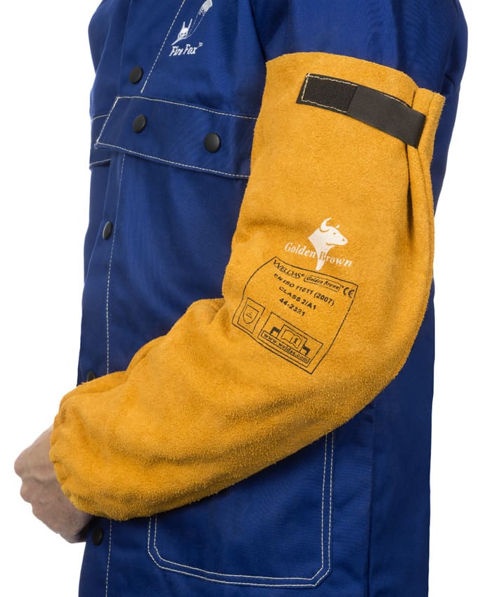 Weldas Golden Brown™ split rundlederen lasmouwen (paar)