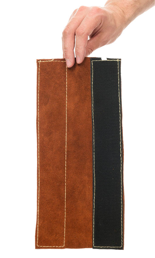 Weldas Lava Brown™ split rundlederen verlengstuk voor de 44-7114 beschermer (pr); 15 cm breed