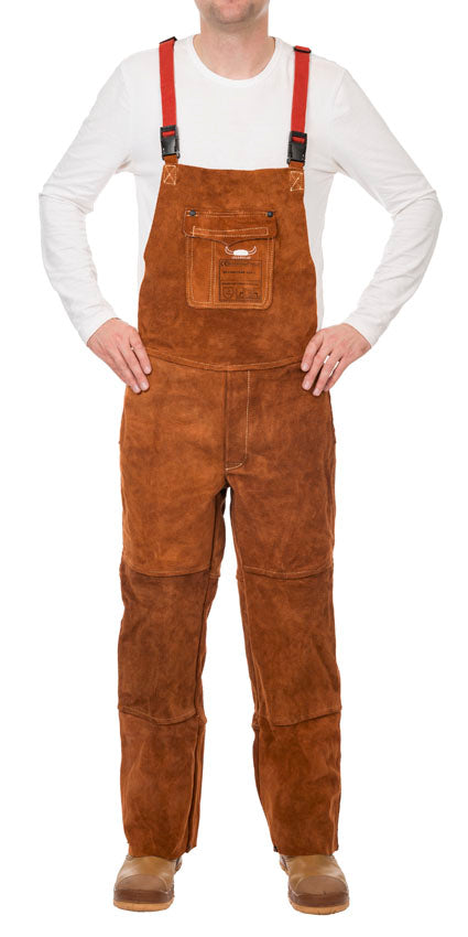Weldas Lava Brown™ split rundlederen las tuinbroek