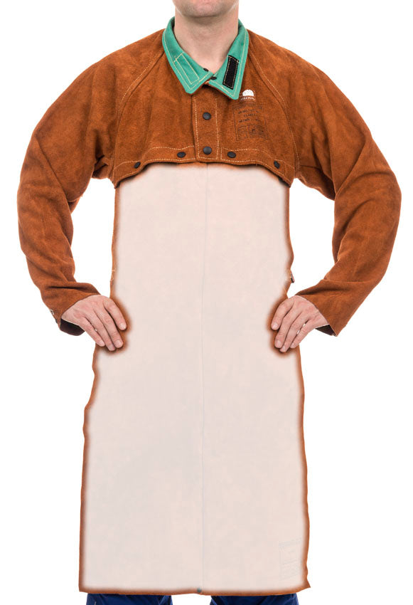 Weldas Lava Brown™ split rundlederen bolero