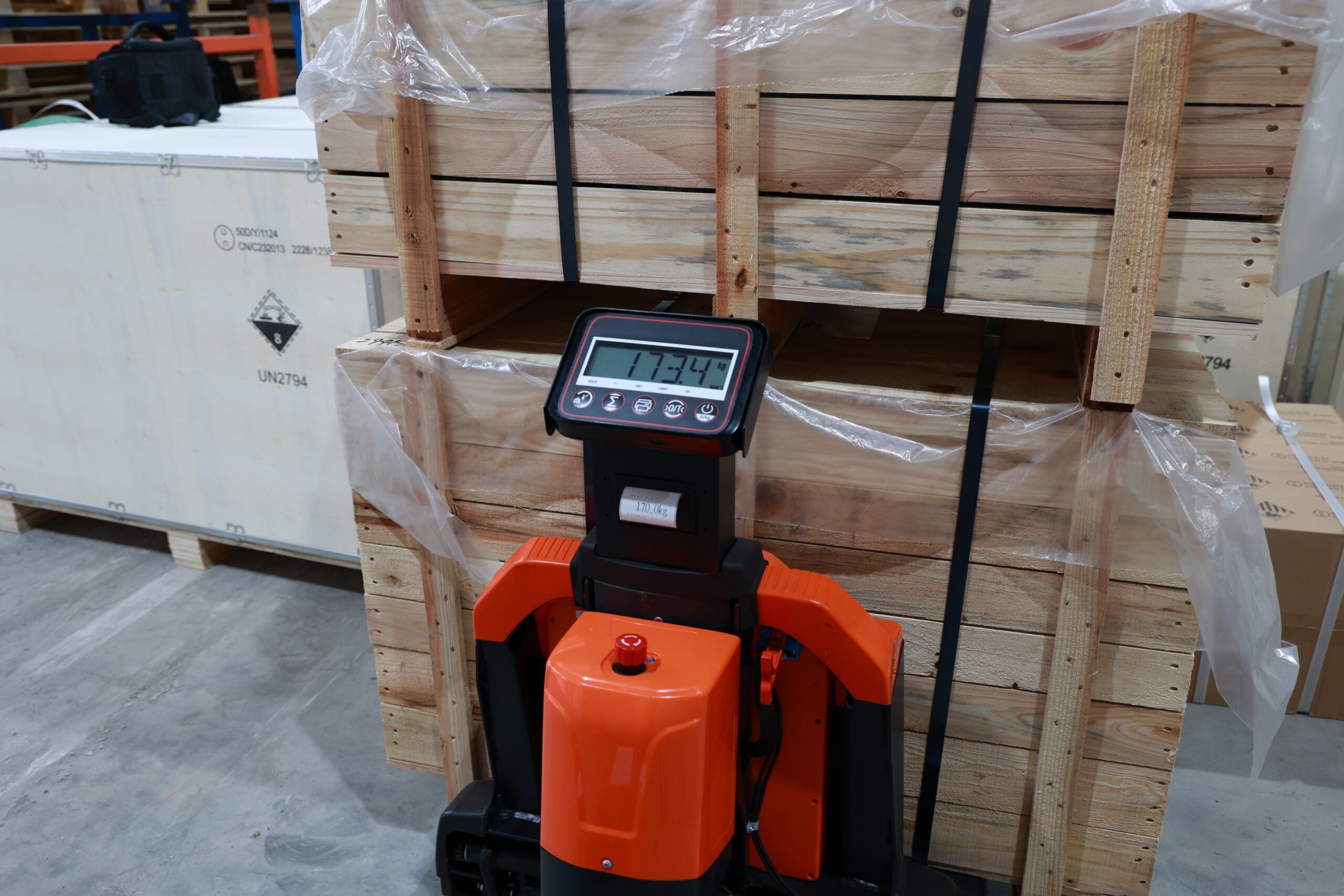 PTE20Q2-B - Elektrische palletwagen met weegsysteem - 2.000KG - Weldingshop